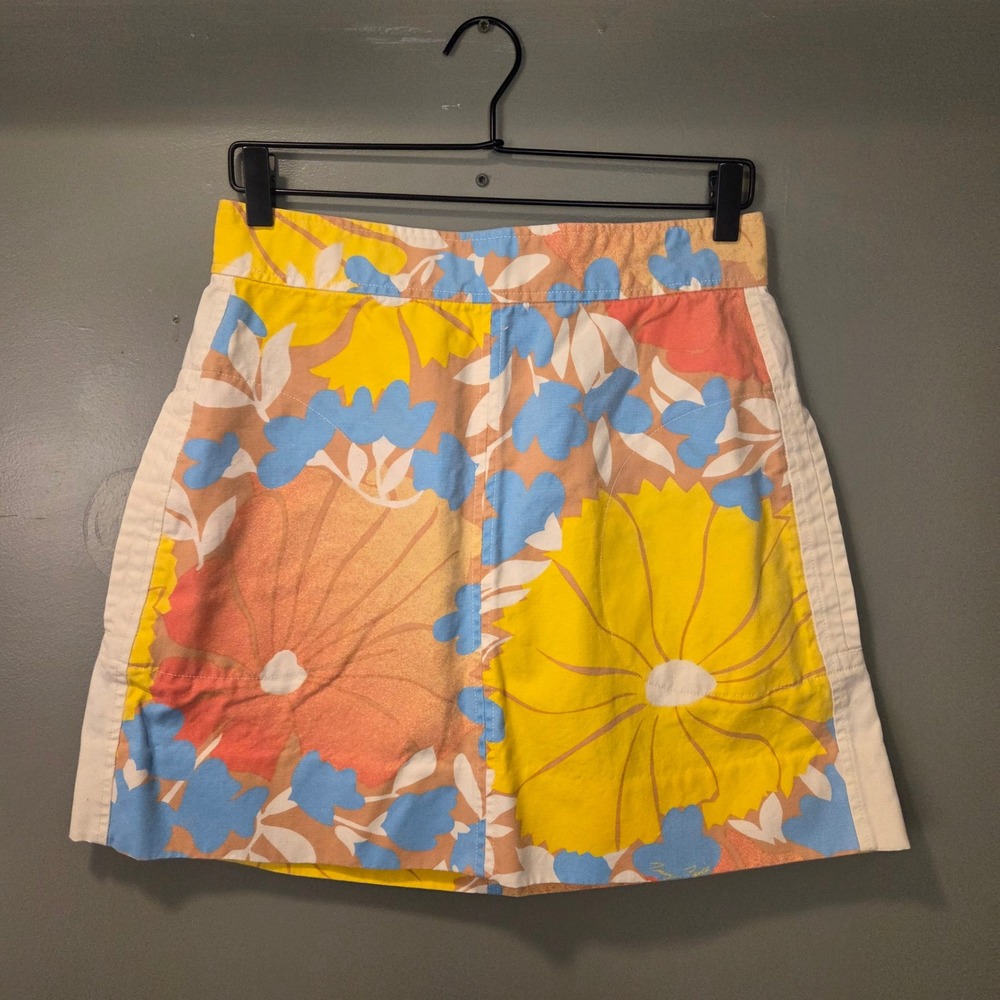 Tracy Feith x Target Women's Floral A-Line Mini Skirt Size 13 Pockets Canvas